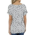 thumbnail image 2 of T-shirt à Manches Courtes et Col Rond pour Femmes, 2 of 2