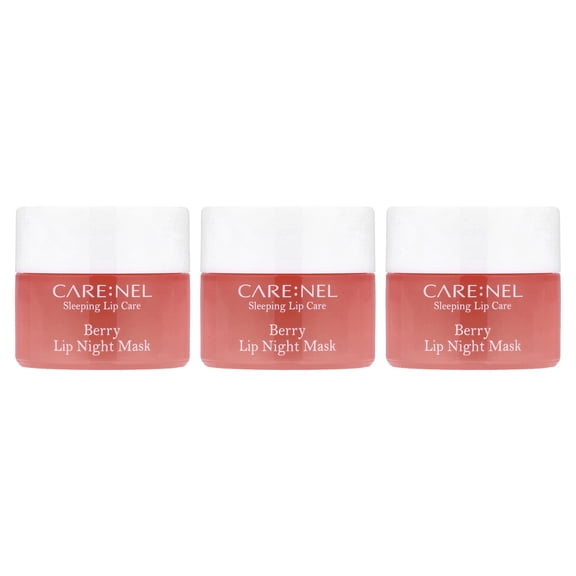 Care:Nel Lip Night Mask, Berry, 3 Pieces, (5 g) Each