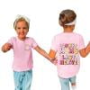 thumbnail image 2 of Bnwani Mother'S Day Gift Toddler Girls Print Cotton Crop Color Printed Solid Short Sleeve Top T-shirt Tee, 2 of 5