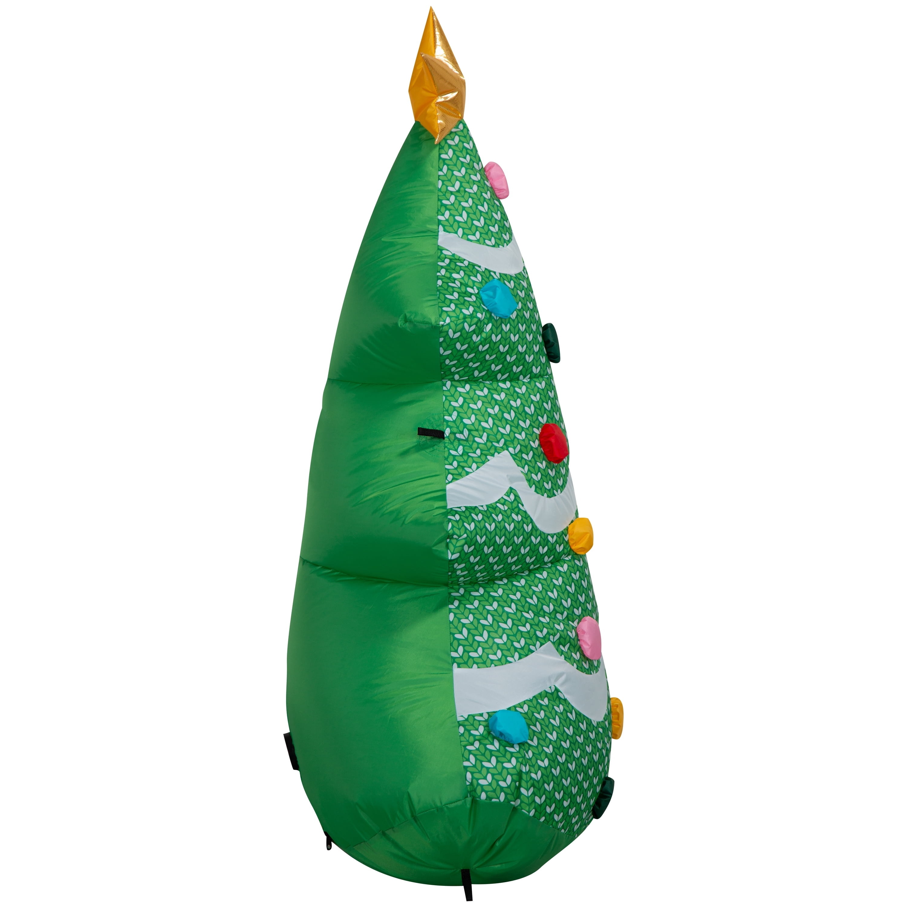 Multicolor Christmas Tree Airblown Yard Inflatable, 4', by Holiday Time