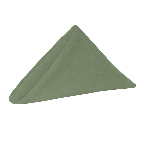 Ultimate Textile (2 Dozen) Cotton-feel 17 x 17-Inch Cloth Napkins - for Wedding and Banquet, Hotel or Home Fine Dining use, Army Green