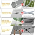 thumbnail image 5 of SANOPY 10' x 20' Heavy Duty Pop up Canopy with 6 Removable Sidewalls, Outdoor Waterproof & Party Wedding Gazebo with Roller Bag, 4 Sandbag, White, 5 of 8