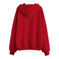 thumbnail image 4 of Xudanell Zip up Hoodie Women Baggy Sweatshirts Solid Color Stars Hoodies Plus Size Gym Clothes for Women Red L, 4 of 5
