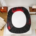 thumbnail image 5 of Feelyou Square Abstract Child Twin Sheet Sets, Red Modern Rectangle Bedding, 3pcs, 5 of 7