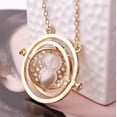 thumbnail image 1 of Collier harry Potter Time Turner Plaqué Or Sable Blanc d'Hermione, 1 of 2