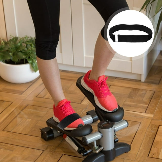BRIGHTFUFU 4Pcs Portable Elliptical Exercise Machine Pedal Straps Adjustable Fitness Strap