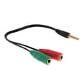 thumbnail image 2 of Cable Adaptador de Auriculares CUTICAT 2x3.5mm macho a hembra 2 piezas, 2 of 8