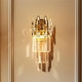 thumbnail image 4 of Modern E14 Wall Sconces Crystal Wall light Fixtures Indoor Luxury Chrome Wall Lamp for Bedroom Bathroom Bedside Hallway Stairway Doorway, 4 of 13