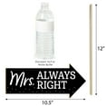 thumbnail image 2 of Big Dot of Happiness Funny Mr. and Mrs. - Black and White Wedding or Bridal Shower Photo Booth Props Kit - 10 Piece, 2 of 5