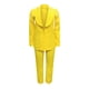 thumbnail image 5 of Traje de dos piezas de oficina de traje de color sólido delgado informal de moda para mujer Wmkox8yi bvn2063, 5 of 6