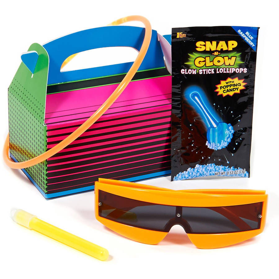 Glow Party Filled Favor Box, 4pk