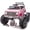 Pink-Upgraded 4WD, variant on Joyracer Chevrolet Cheyenne 4WD 24 Volt Ride on Toys, Electric Car for Kids, Power Truck Wheels with Remote, Bluetooth, USB, LED Lights, Black