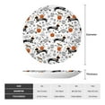 thumbnail image 2 of Cauagu Halloween Dachshund Print Bone China Decorative Plate, Wall Mount Plate Holiday Decor Decorative Ceramic Plates with Stand Elegant Household Plates Decorative-10in, 2 of 6