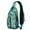 Blue-green-16, variant on Crossbody Sling Backpack for Women Men Hawaiian Sea Turtle Shoulder Sling Crossbody Casual Chest Bag for Travel Sports Running Hiking