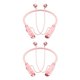 thumbnail image 3 of sweethay Auricular inalámbrico para viajes al aire libre Auriculares compatibles con Bluetooth Rosa Rosa 2piezas, 3 of 5