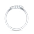 thumbnail image 3 of Rosec Jewels Lab Created Diamond Engagement Rings Set with Shadow Band (Ef-Vs Quality) Bezel Set Diamond Ring Cluster, 925 Sterling Silver, US 4.00, 3 of 9