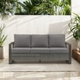 thumbnail image 3 of POCASSY 75" Wide Outdoor Reversible Patio Sofa with Cushions, 3 of 7