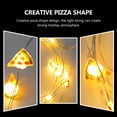 thumbnail image 3 of GAXIRE 1 guirnalda de luces LED con forma de pizza para fiestas navideñas, luces decorativas amarillas, 3 of 6