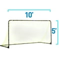 thumbnail image 6 of Franklin Sports Backyard Portable Soccer Goal - Competition Folding Steel Soccer Goals - Easy Assembly Practice + Training Soccer Net - Small Foldable Outdoor Soccer Goal - 5' Feet x 10' Feet - Black, 6 of 7