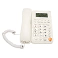 thumbnail image 1 of Wired Phone, Big Button Skid Resistance Environmental Protection Landline Telephone Multipurpose  For Bedroom For Hotel White, 1 of 8
