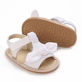 thumbnail image 6 of Otqutp Toddler Flat Sole Footwear Baby Girls Sandals Ruffle Bowknot Premium Soft Sole Anti Slip Open Toe Breathable Summer Outdoor Flat Shoes for Summer, 6 of 7