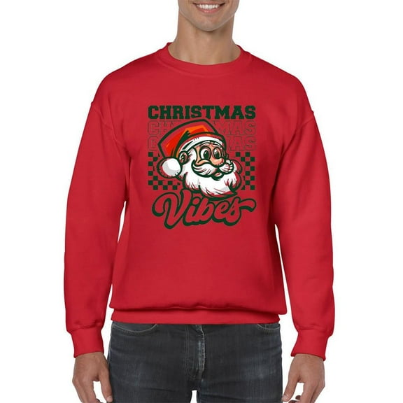 Retro Santa Christmas Men's Sweatshirt