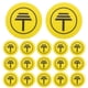 thumbnail image 1 of 50 señales de alerta de puesta a tierra eléctrica, etiquetas reflectantes de advertencia para regletas de enchufes, torres de conexión a tierra, paneles eléctricos, señales de advertencia, 1 of 8