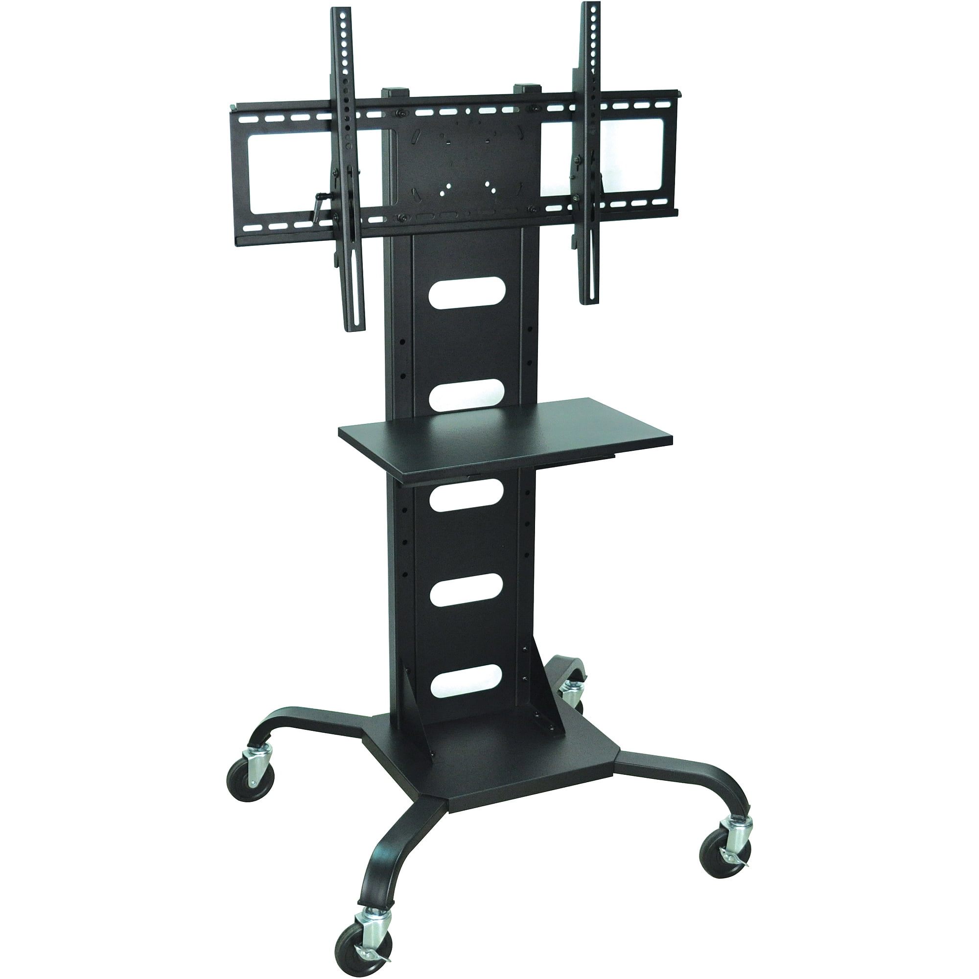 H Wilson Mobile Flat Panel Tv Stand And Mount Black Walmartcom - h wilson mobile flat panel tv stand and mount black walmartcom -