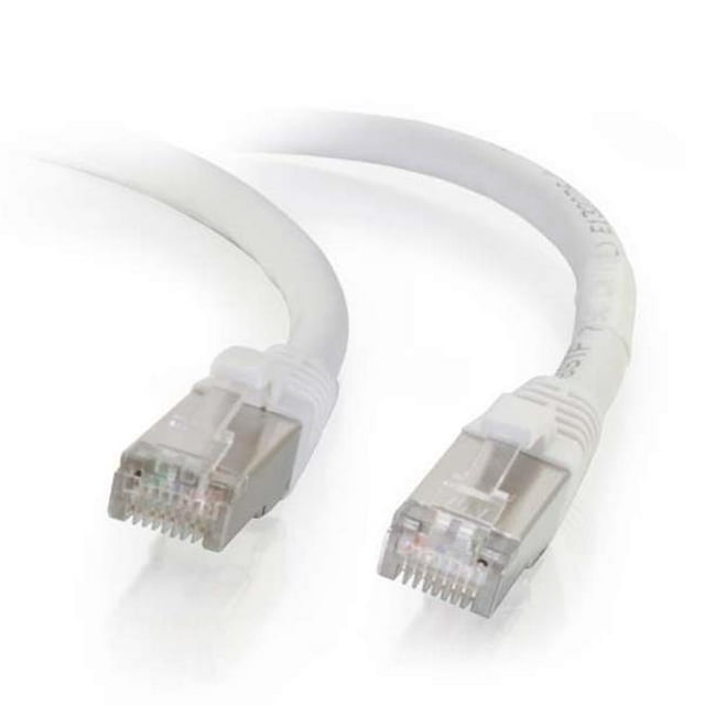 Câble de Patch Réseau Stp Blindé Sans Accroc Cat6 4 Pieds - Blanc