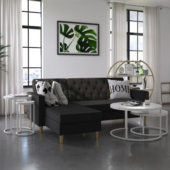 CosmoLiving by Cosmopolitan Amelia Nesting Coffee Tables, Faux Terrazzo