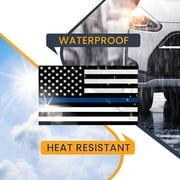 Magnet Me Up Thin Blue Line American Flag 3x5 Magnet Decal for Car Truck or SUV Heavy Duty