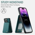 thumbnail image 4 of Dteck for iPhone 14 Case with Card Holder, iPhone 14 Wallet Case for Women Men with RFID Blocking, Durable Leather Kickstand Shockproof Case for iPhone 14,Green, 4 of 6