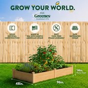 Greenes Fence 4 x 8 x 14 (3/4 Thick) Premium Cedar Raised Garden Bed