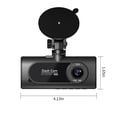 thumbnail image 3 of Danhjin Hd Driving Recorder Dash Cam With Wifi 1080P Fhd Car Driving Recorder Three Lens Dashboard Car Cameras Nightc VisionG SensorParking MonitorLoop RecordingReverses Image, 3 of 9