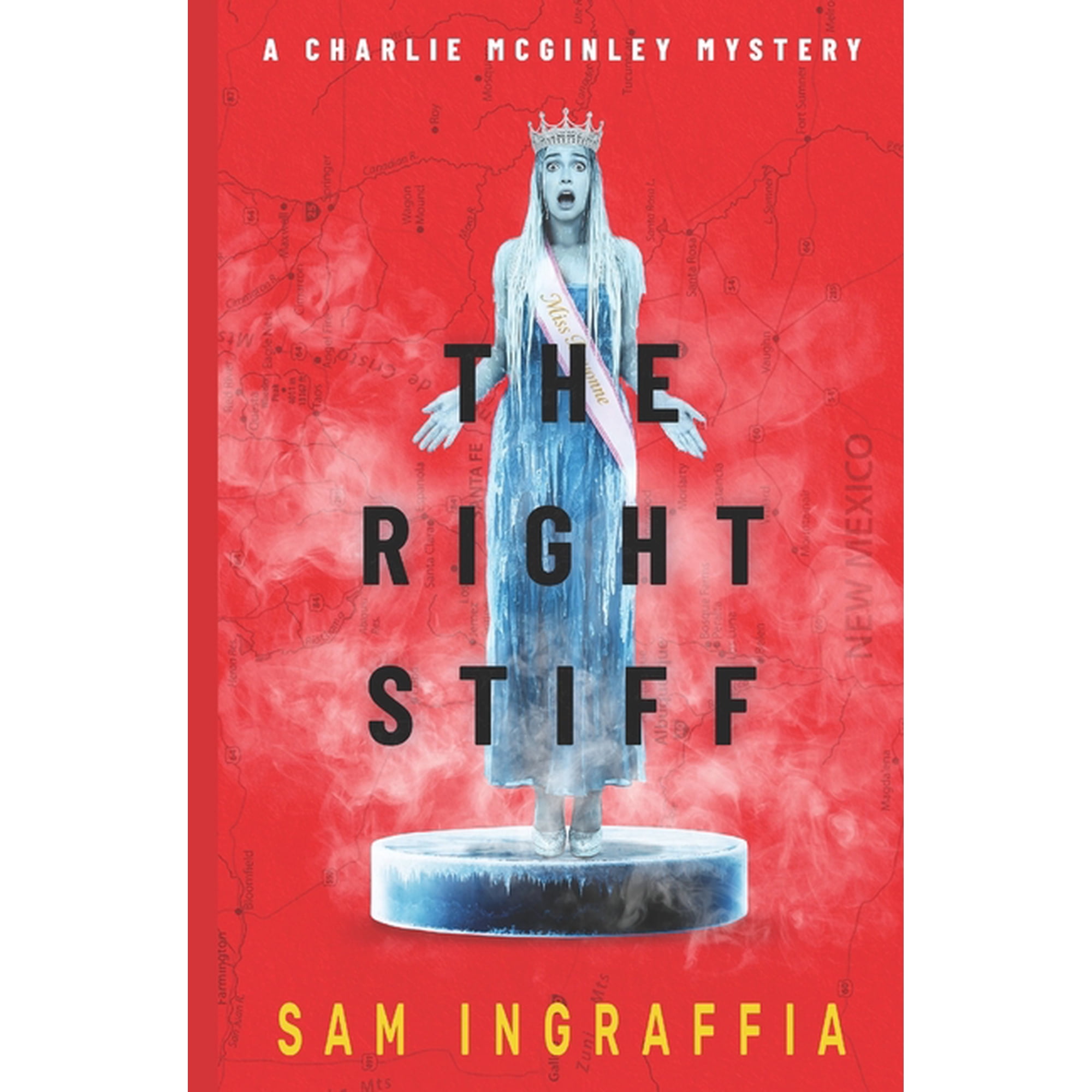 Humorous Amateur Sleuth Noir Crime Thril The Right Stiff: A Charlie McGinley Mystery with magic, the Mob and a frozen beauty queen, Book 1, (Paperback)