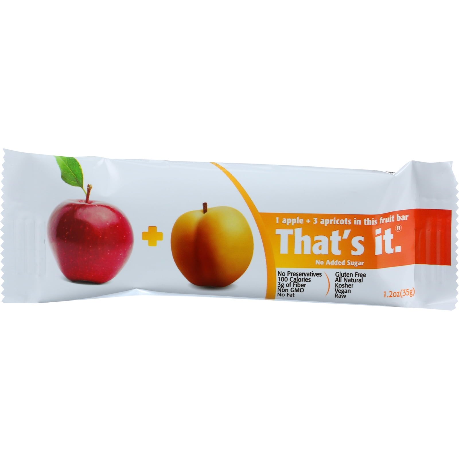 That's It Fruit Bar Apple and Apricot Case of 12 1.2 oz