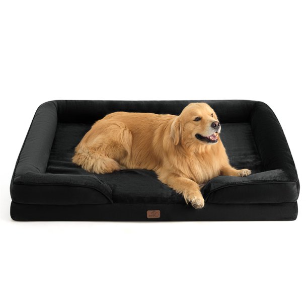 Cama ortopédica para perros gigantes, tamaño XXL, lavable, para perros gigantes, color negro