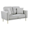 thumbnail image 4 of Lexicon Violetta 2-Piece Velvet Sofa Set in Gray, 4 of 13