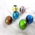thumbnail image 4 of Big Game Toys~6 Constellation 16mm Handmade Art Glass Red Green Blue Black Yellow Marbles Foil, 4 of 4