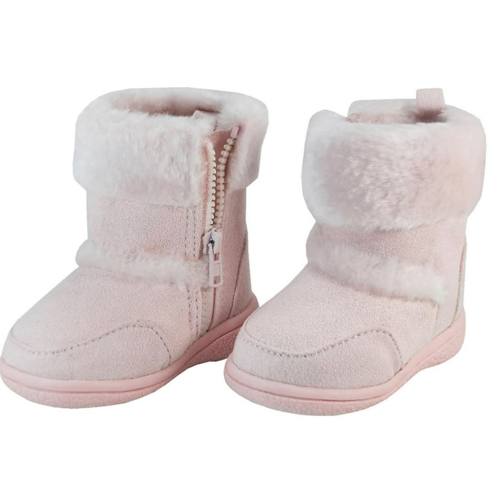 Team Blue Deals - Toddler Girls Winter Boots Warm Fur Lining Snow Shoes