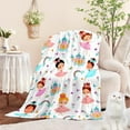 thumbnail image 3 of Princess Kids Throw Blanket for Girls Boys Teens Soft Fuzzy Flannel Bed Blanket for Women Adults Plush Cute Christmas Birthday Gifts,50\u201dx60\u201d, 3 of 5