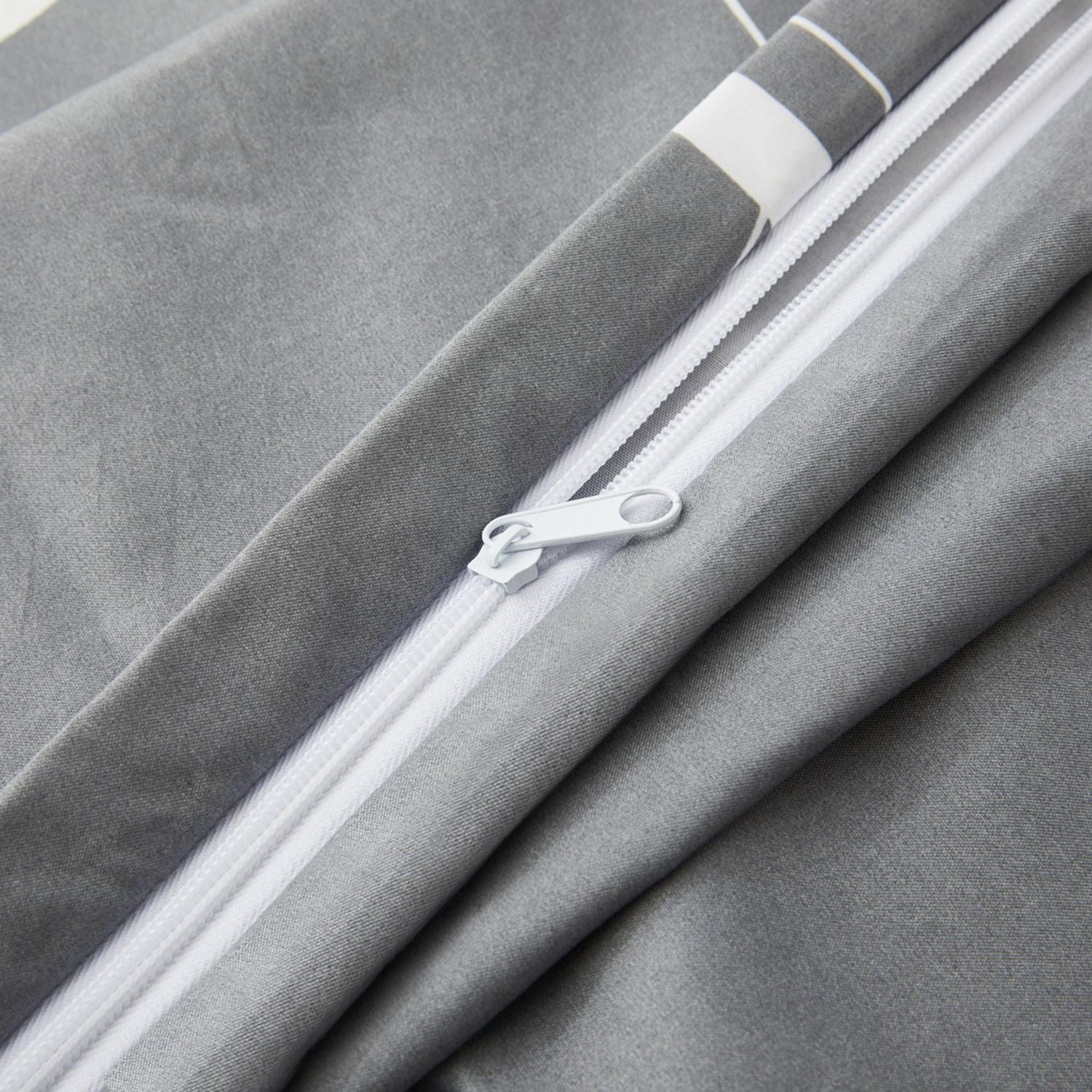 Literie Marina Décoration douce, soyeuse et riche en rayonne de bambou imprimée, toutes saisons, housse de couette, drap-housse, avec fermeture éclair et lien d'angle, motif géométrique fantaisie mode