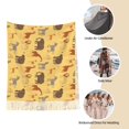 thumbnail image 6 of Cauagu Cute Animals Print Women Wrap Shawl tassels Scarves Retro Scarf 77.6"X28.3", 6 of 8