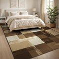 thumbnail image 3 of ODIKA 8'x10' Washable Area Rug Non-Shedding, Easy Care, Contemporary Block Minimalist Brushstroke Watercolor Abstract Flowing Dynamic for King Size Bedroom Under Bed, Master Suite, 3 of 7