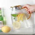 thumbnail image 5 of Jarra de vidrio con colador, diseño apto para refrigerador, para entretenimiento sin esfuerzo, material resistente al calor para un uso versátil, mango ergonómico para un agarre cómodo, sin BPA ni, 5 of 5