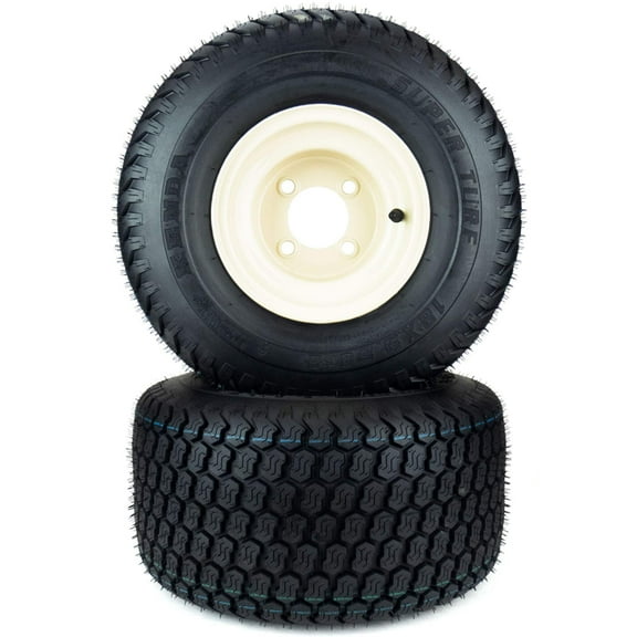 (2) Super Turf Tire Assemblies 18x9.50-8 Fits Cub Cadet RZT 50" 54" 634-04128