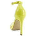 thumbnail image 3 of Delicious Shoes Women Ankle Strap Stiletto High Heel Open Toe Formal/Casual Dress Sandal JAIDEN-S Yellow Patent 9, 3 of 5