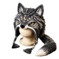 thumbnail image 2 of DIY Crochet Kit for Beginners, Hood Hat DIY Crochet Making Set with Fantasy Wearable Hood Hat Craft Set with Yarn, Creative Handmade Project and Relaxing Craft Activity,Celestial Night Wolf, 2 of 6