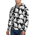 thumbnail image 3 of Wukai Cute Cartoon Polar Bear Print Men Hoodies Fleece Sweatshirts Long Sleeve Sweaters Pullover Fall Outfits Winter Clothes-3X-Large, 3 of 7