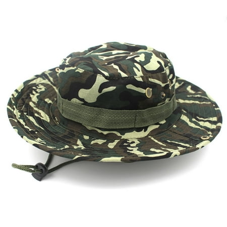 Leesechin Clearance Bucket Hats for Women Outddor Sun Hat Bucket Hat Unisex Summer Bush Fishing Hiking Round Camouflage Cap